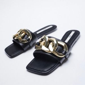 Zara Metals Chain Sandals